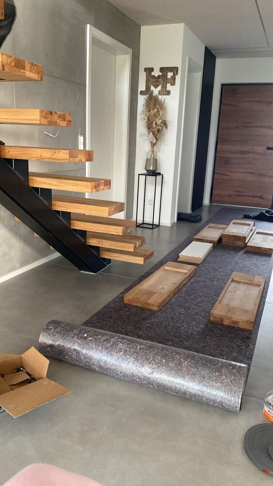 Epfenbach – Einholmtreppe im Bestand – Projektansicht 2